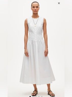 NWT J Crew Button-front dress in cotton poplin